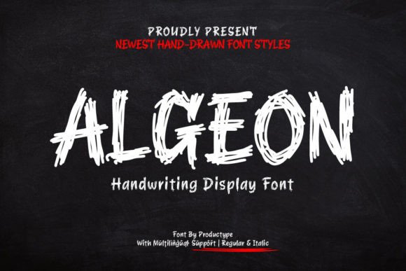 Algeon: A Handdrawn Display Font That Adds Soul to Brand Design