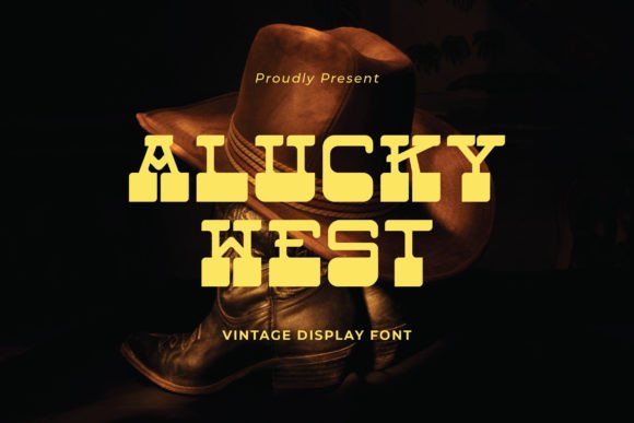 Alucky West: A Vintage Display Font for Authentic Craft and Product Design