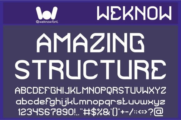 Amazing Structure: A Bold Display Font for Modern Web Design Projects