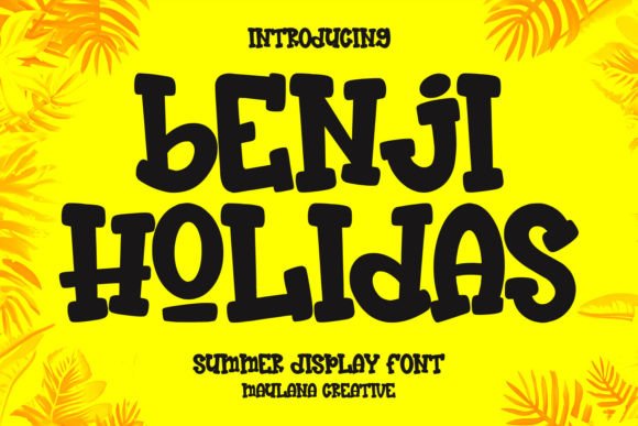 Benji Holidas: A Summer-Inspired Display Font for Modern Web Design