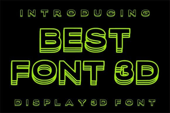 Best Font 3D: A Modern Display Typeface for Dynamic Web Design