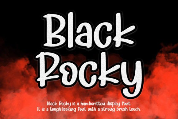 Black Rocky: A Bold Handwritten Font for Crafters and Makers