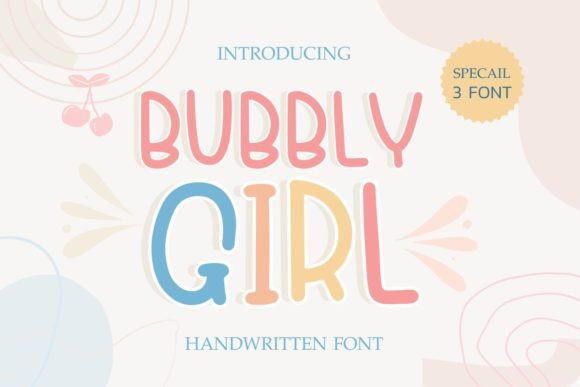 Bubbly Girl Font: Stylish Display Typography for Digital Design