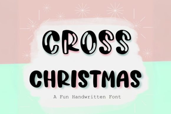 Cross Christmas Font: Festive Typography for Business Branding
