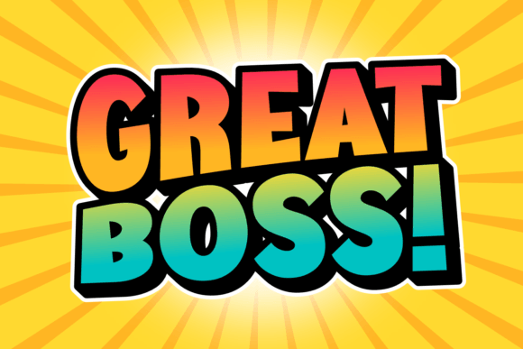 Great Boss: A Cheerful Display Font for Bold Branding Projects