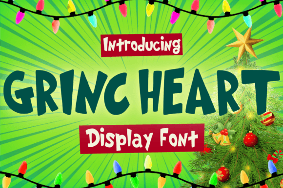 Grincheart: A Festive Display Font That Elevates Small Business Branding