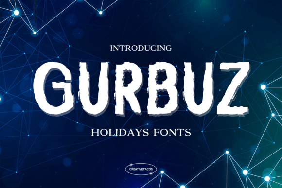 Gurbuz Font: A Cheerful Display Typeface for Web Design Projects