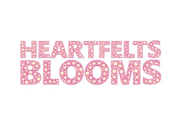 Heartfelt Blooms: A Whimsical Display Font for Editorial Design and Digital Publishing