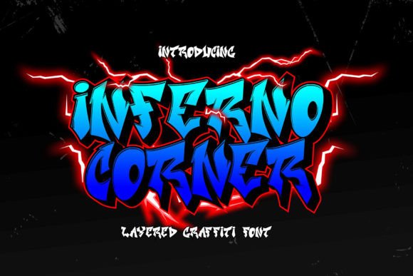 Inferno Corner: A Bold Display Font for Striking Web Design