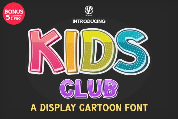 Kids Club: A Playful Display Font for Editorial Design and Content Branding