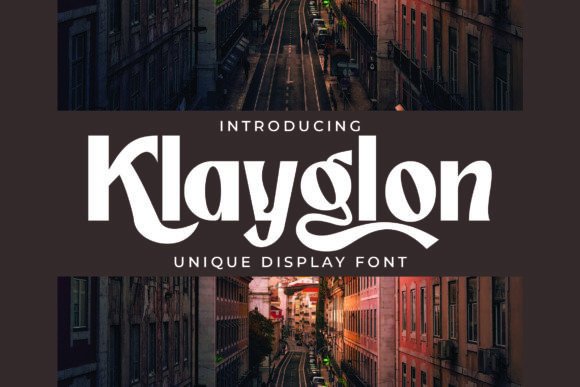 Klayglon: A Bold Display Serif Font That Elevates Brand Identity Projects