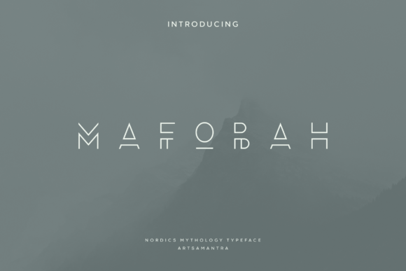 Mafobah: A Modern Display Font for Crafters and Product Designers