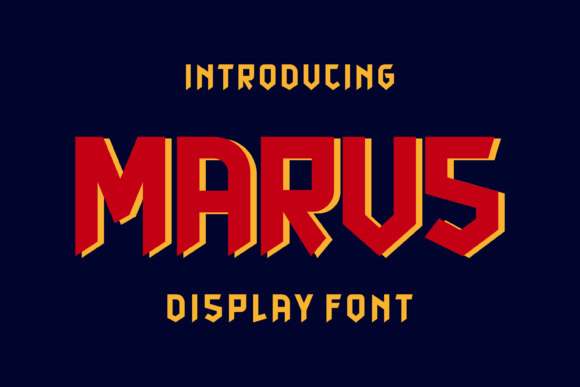 Marus: A Quirky Display Font for Crafters and Product Designers