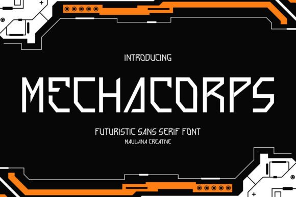 Mecha Corps: A Futuristic Sans Serif Font for Bold Brand Identities