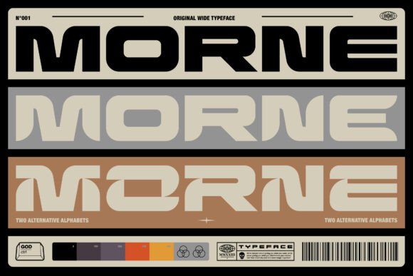 Morne: A Bold Display Font for Modern Editorial Design