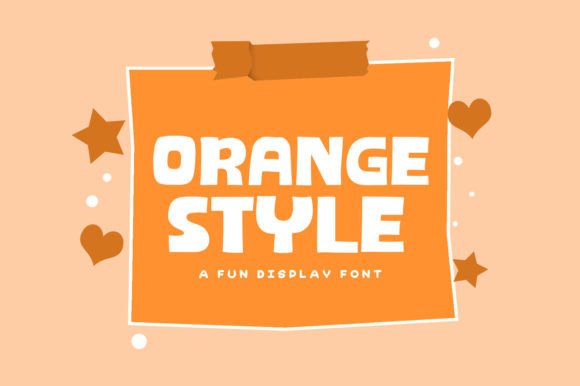 Orange Style Font: A Playful Display Typeface for Vibrant Brand Identities