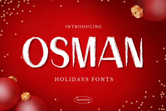 Osman Holidays Font: A Bold Display Typeface for Web Design Impact