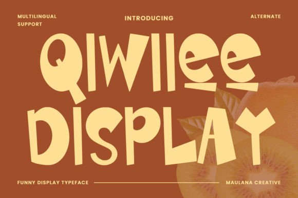 Qiwiiee: A Playful Display Typeface for Bold Editorial Design