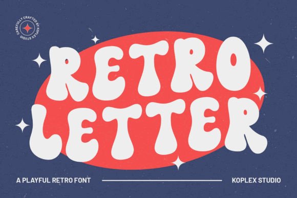 Retro Letter: A Groovy Display Font for Modern Marketing Visuals