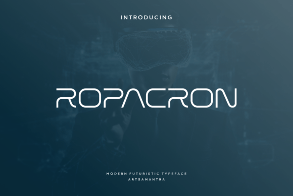 Ropacron: A Futuristic Display Font for Bold Campaign Designs