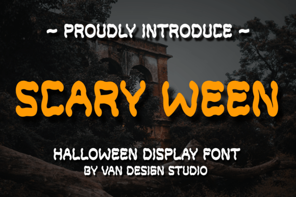Scary Ween: A Bold Display Font for Crafters and Product Designers