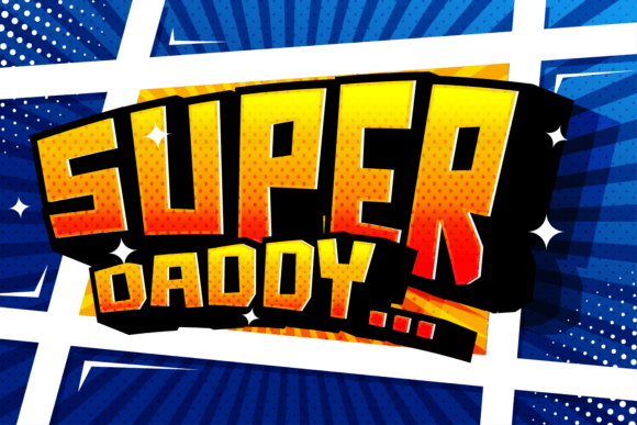Super Daddy: A Playful Display Font for Creative Branding Projects
