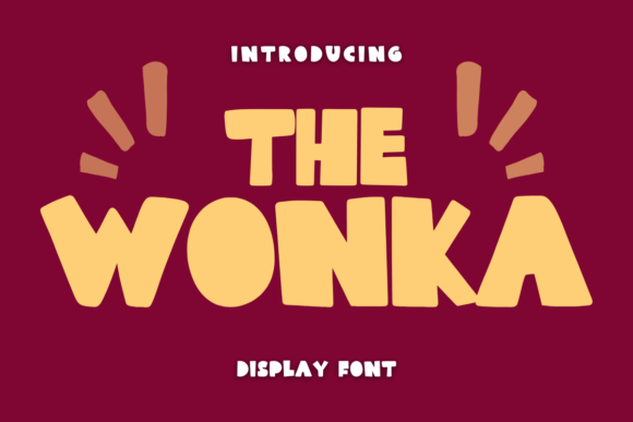 The Wonka: A Playful Display Font for Cheerful Editorial Design