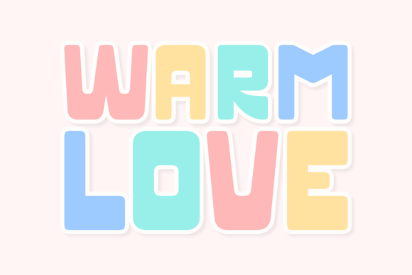 Warm Love: A Bold Display Font for Vibrant Web Design
