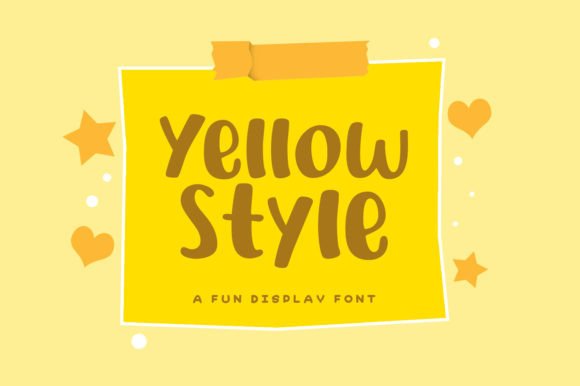 Yellow Style Font Review: A Playful Display Typeface for Vibrant Branding