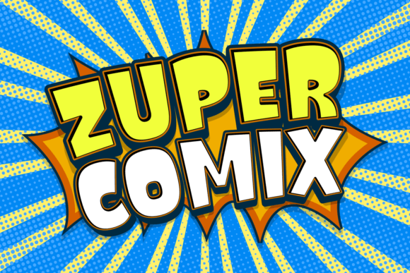 Zuper Comix: A Bold Display Font for Playful Editorial Design